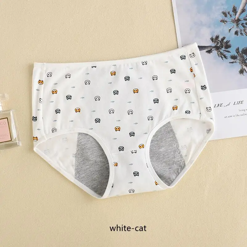 Cute Cartoon Print Girls Physiological Pants Breathable Cotton Menstrual Pants Leak-Proof Menstrual Safety Hygiene Briefs Bragas - Image 8