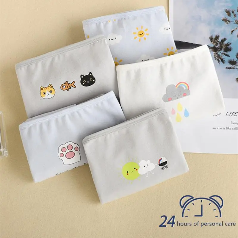 Cute Cartoon Print Girls Physiological Pants Breathable Cotton Menstrual Pants Leak-Proof Menstrual Safety Hygiene Briefs Bragas - Image 3
