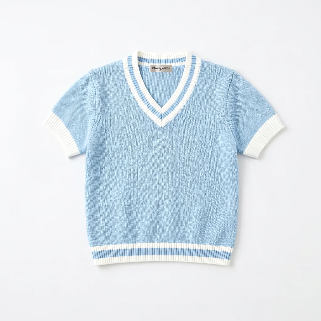 Fashion Boys Knit Polo Shirt Summer Short Sleeve Ribbed Pullover Knit Tees Soft Breathable Kids Knit Tshirts School Daily Wear - Image 7