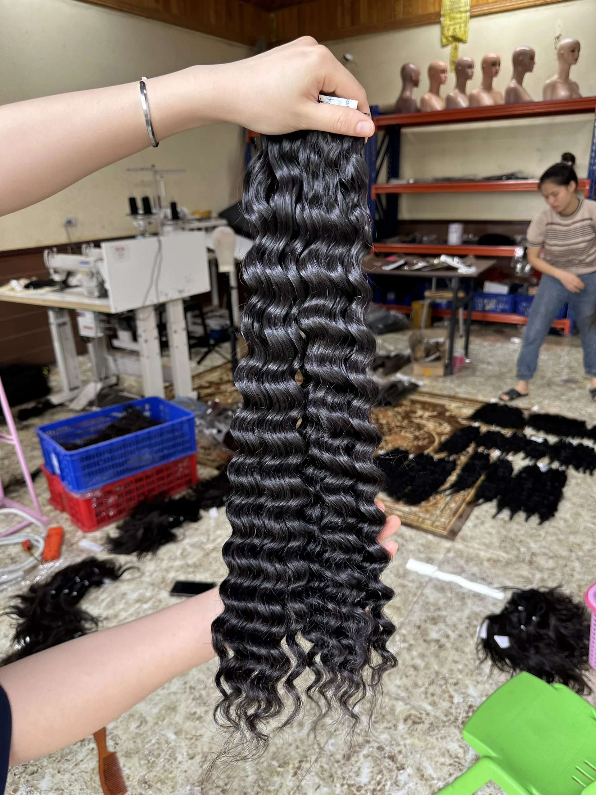 SHINHAIR Wholesale Vietnamese Raw Virgin Extensions Cheap 12A Deep Curly Human Hair Bundles for Black Women - Image 3