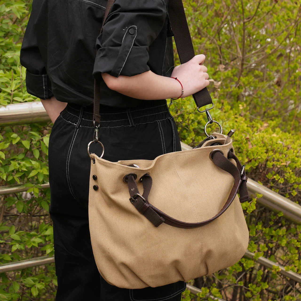 Women Canvas Messenger Bags Handbags Female Tote Bolsas Femininas Ladies Shoulder Crossbody Bags Women's Top-Handle Bags - Image 6