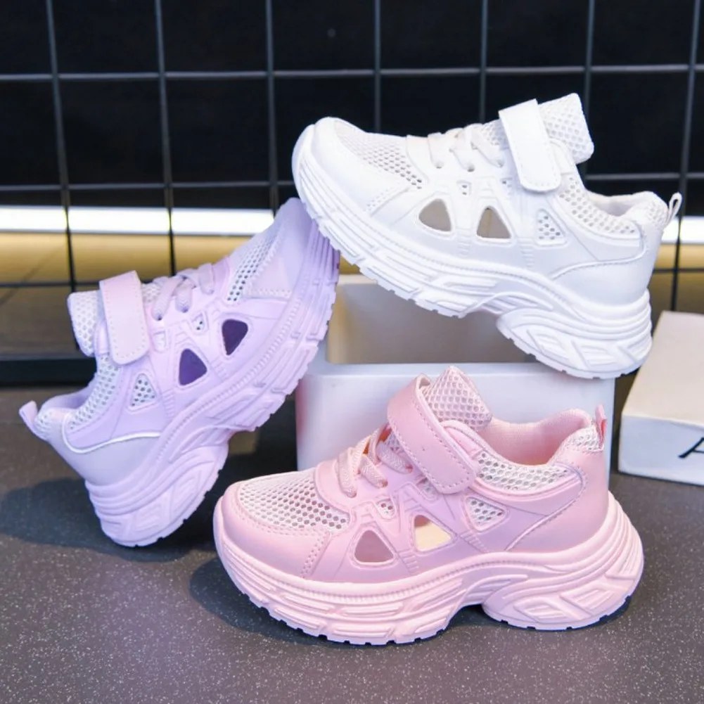 Summer Sport Shoes For Children Hollow Out Breathable Teenager Kid's Sneakers Anti-slippery Outdoor Running Footwear Boys Girls - Image 5