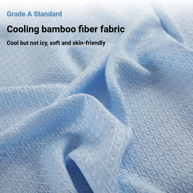 100% Bamboo Fiber Thin Summer Blanket Soft Breathable Sofa Bed Cooling Blanket for Adults Kids Lightweight Air Conditioner Quilt - Image 5