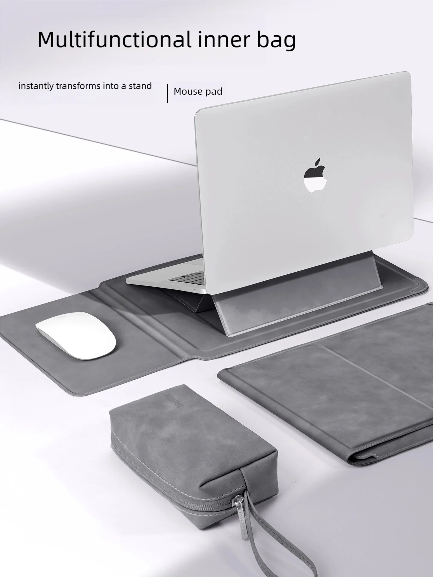 Laptop Sleeve Case 13 14 15 15.6 16Inch For Huawei HP DELL Bag For Macbook Air Pro 13 13.6 M4 Notebook Case with Stand Men Women - Image 2
