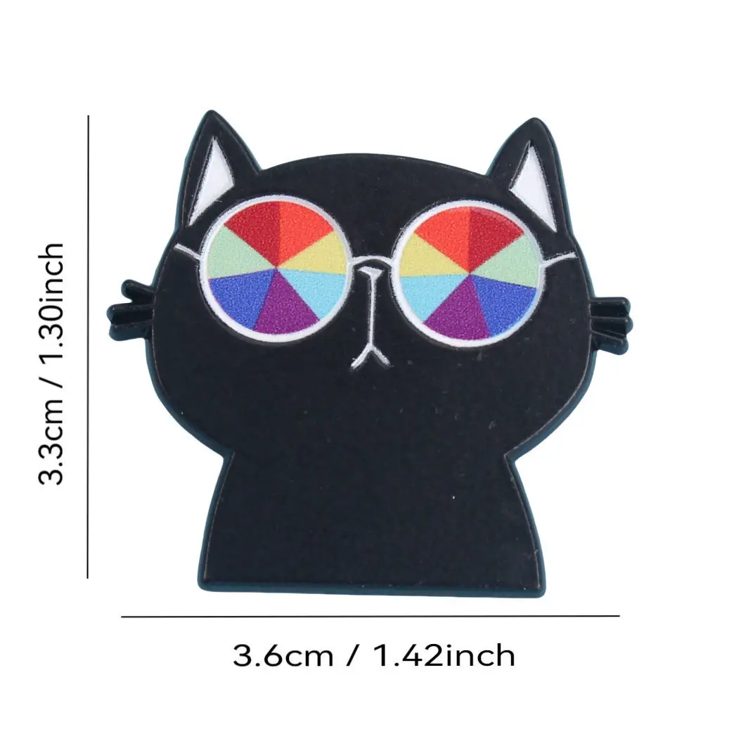 Cute and Quirky Cat Brooches: Dark and Whimsical Metal Pins for Clothing, Bags, and Unique Accessories - Image 20