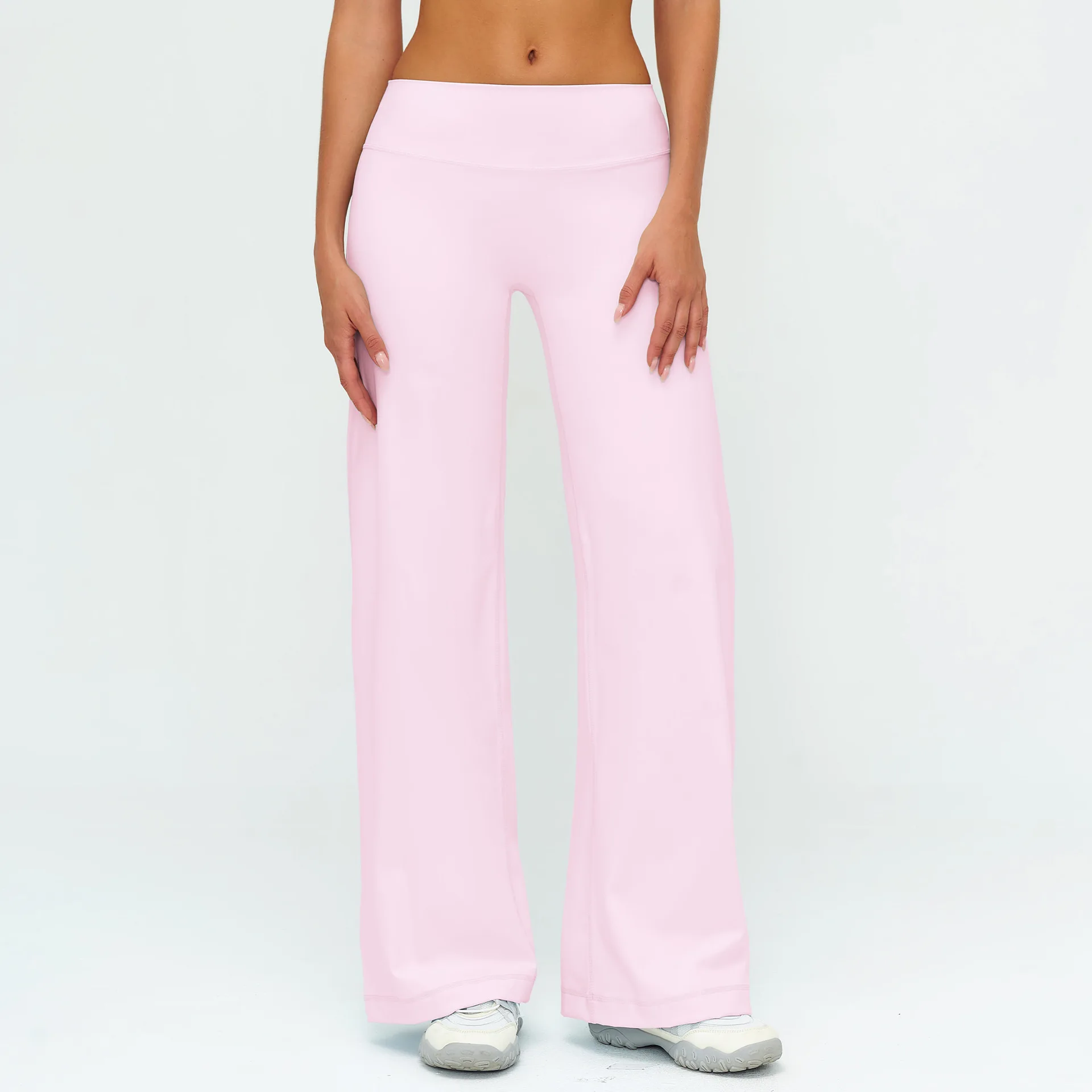 Summer Yoga Pants Women's High Waist Sports Flared Pants Fitness Wide-Leg Pants Athletic Wear Running Workout Flared Trousers - Image 17