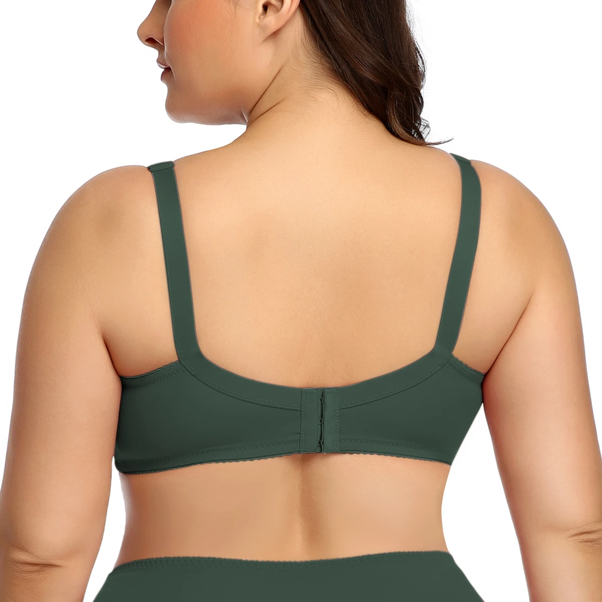 BEAUWEAR Plus Size Bras for Women Underwire Bra No Pad Thin Unlined Lingerie Plain Underwear Cup C D E F - Image 2