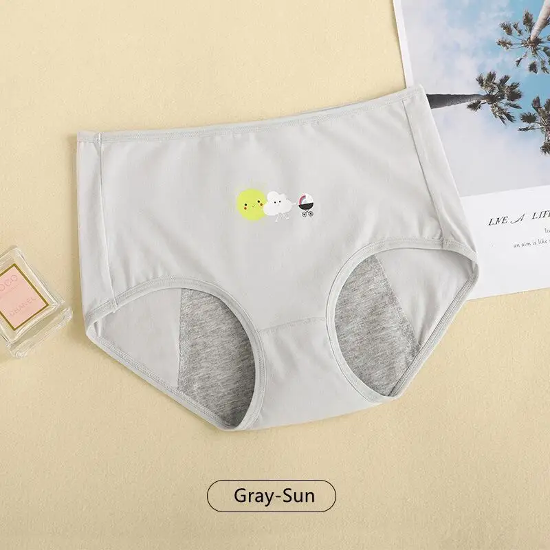 Cute Cartoon Print Girls Physiological Pants Breathable Cotton Menstrual Pants Leak-Proof Menstrual Safety Hygiene Briefs Bragas - Image 7