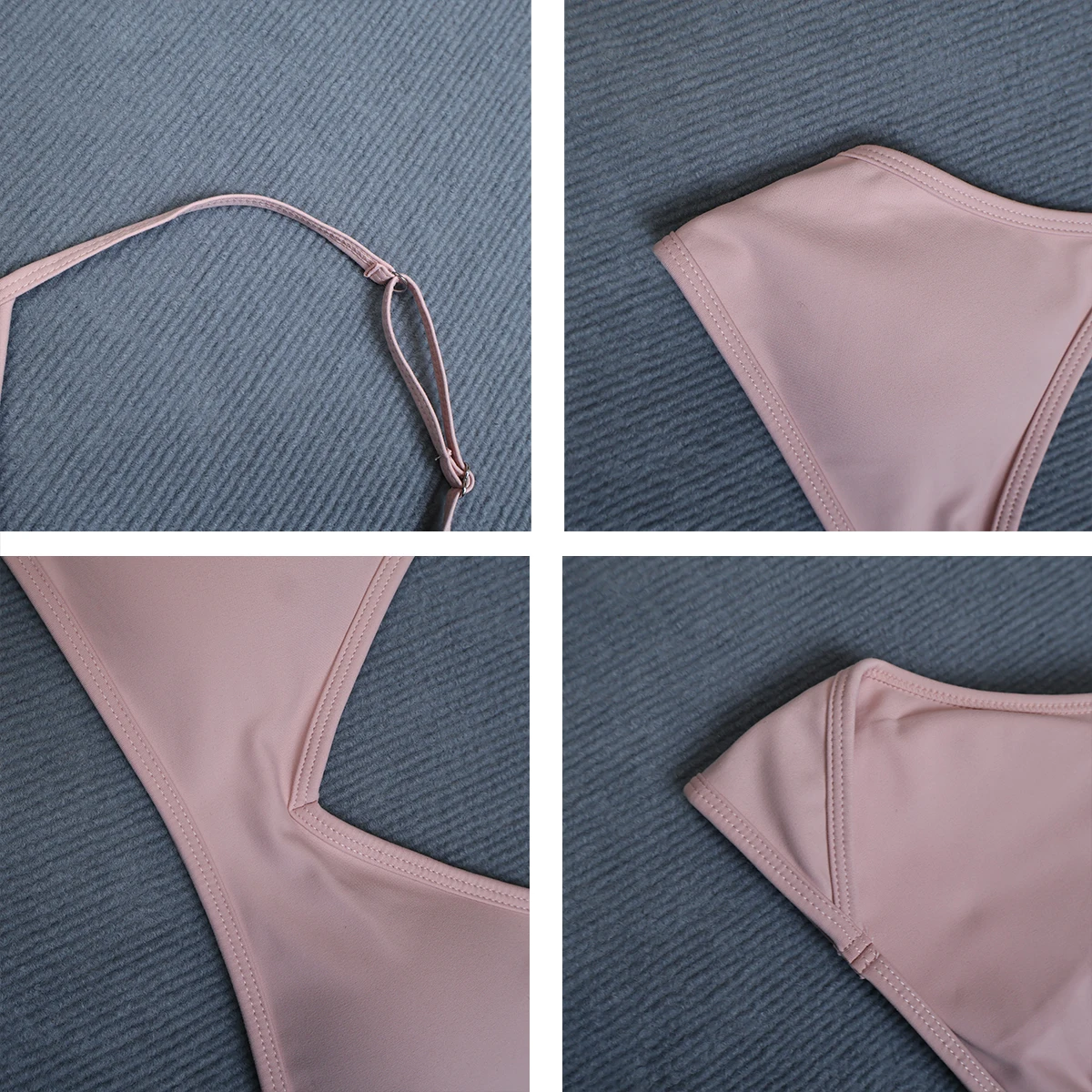 Women's Summer Halter Neck Padded Sports Yoga Bra Shock Absorption Support Backless Crop Top for Outdoor Running And Gym - Image 4