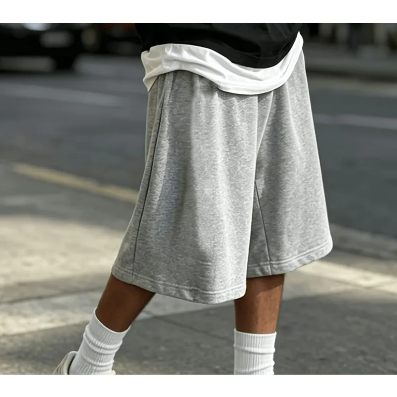 Men's Sports Casual Shorts, Wide Leg Straight Leg Shorts, Trendy Street Style, Summer New Casual Sports Shorts - Image 2