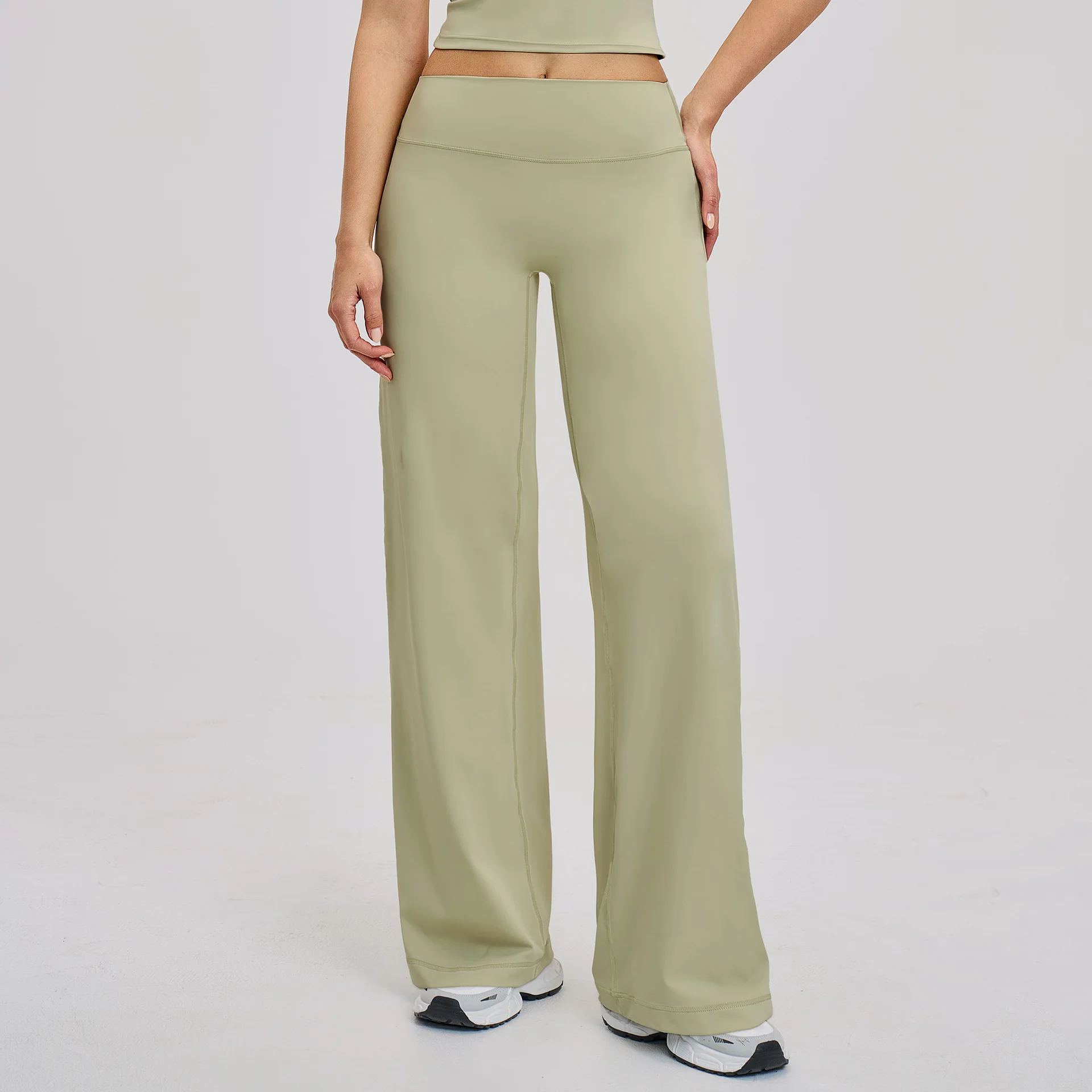 Summer Yoga Pants Women's High Waist Sports Flared Pants Fitness Wide-Leg Pants Athletic Wear Running Workout Flared Trousers - Image 14