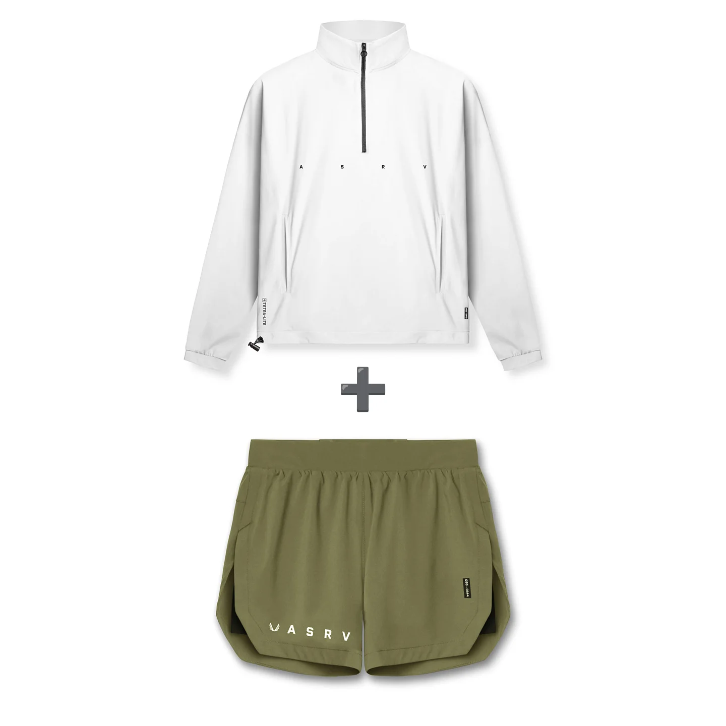 Men 2-Piece Activewear Set Half-Zip Pullover 2-in-1 Shorts Quick Dry Water Repellent Drop Shoulder Workout Running Tracksuit - Image 7
