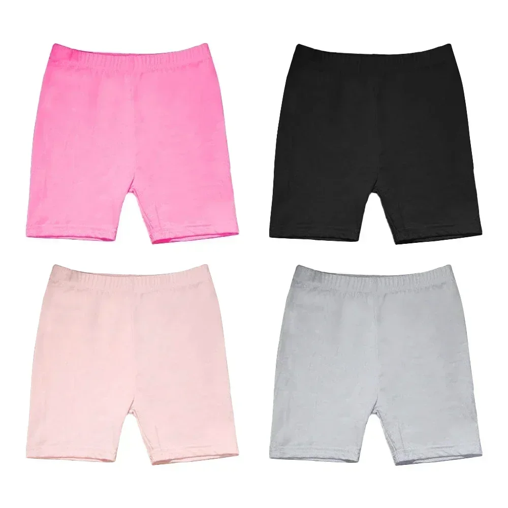 4pcs Girls Short Safety Pants Candy Color Modal Dance Leggings Kids Underwear Children Summer Cute Shorts Underpants 3-12 Years - Image 9
