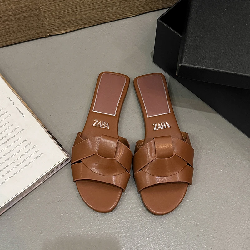 New Summer Designer Women'S Solid Color Fashion Slippers Zapatos De Mujer Women'S Shoes Slippers Women Slippers Women Shoes - Image 2