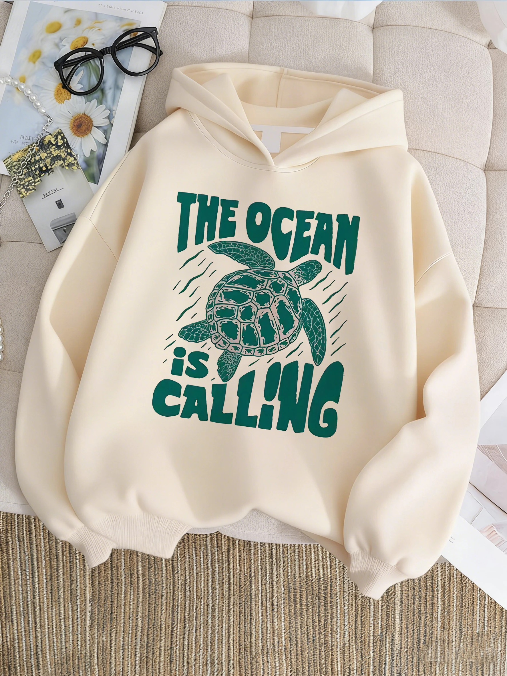 Fashion Sea Turtle Girls Hooded Kids Design Children's Sweatshirt Cute Hoody for Boys Girls Casual Hoodies for Spring