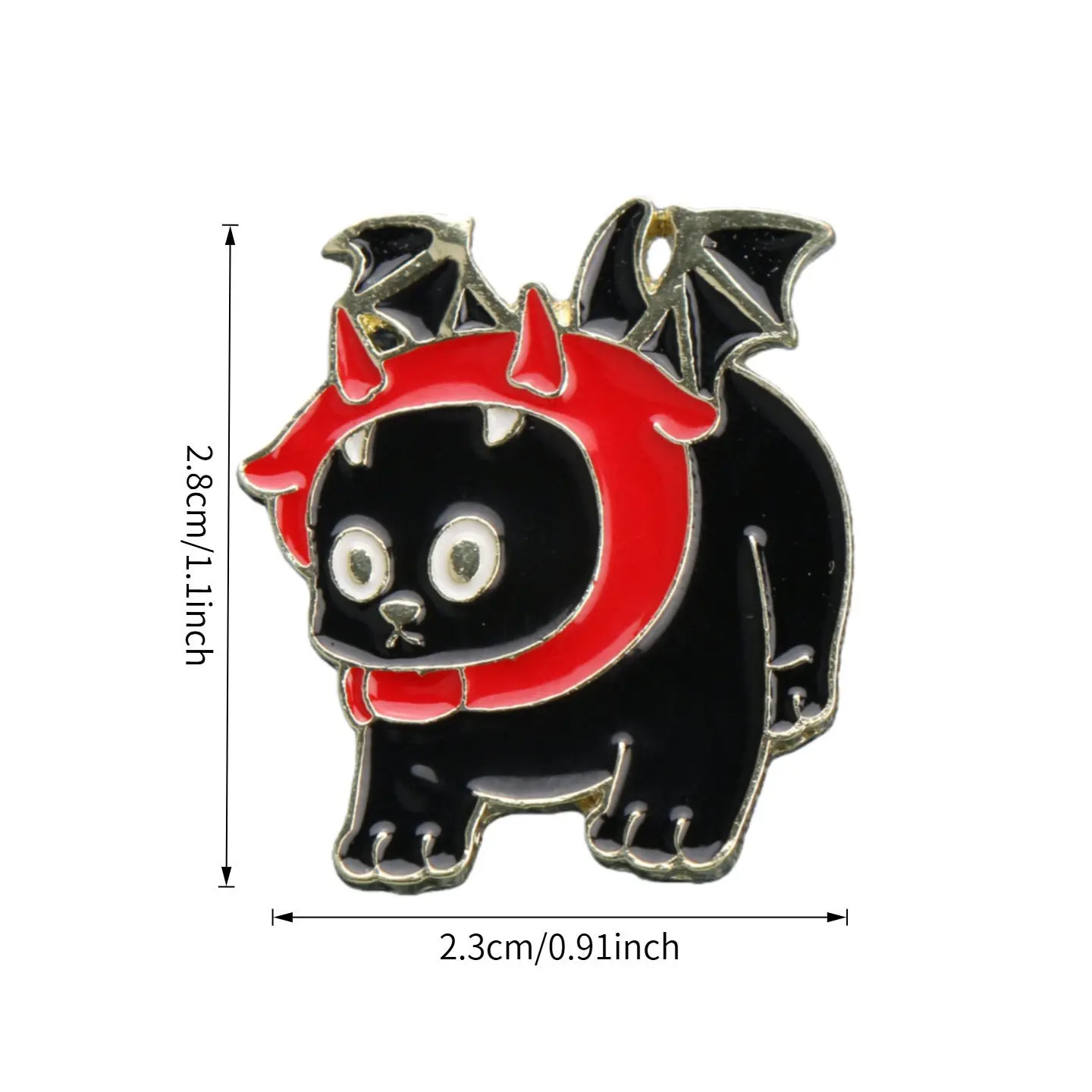 Cute and Quirky Cat Brooches: Dark and Whimsical Metal Pins for Clothing, Bags, and Unique Accessories - Image 16