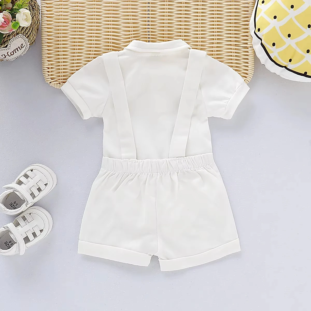 Baby Boy Christening Outfit Newborn Baptism Blessing Communion Set Infant Formal Suit White First Easter Church Clothes - Image 3