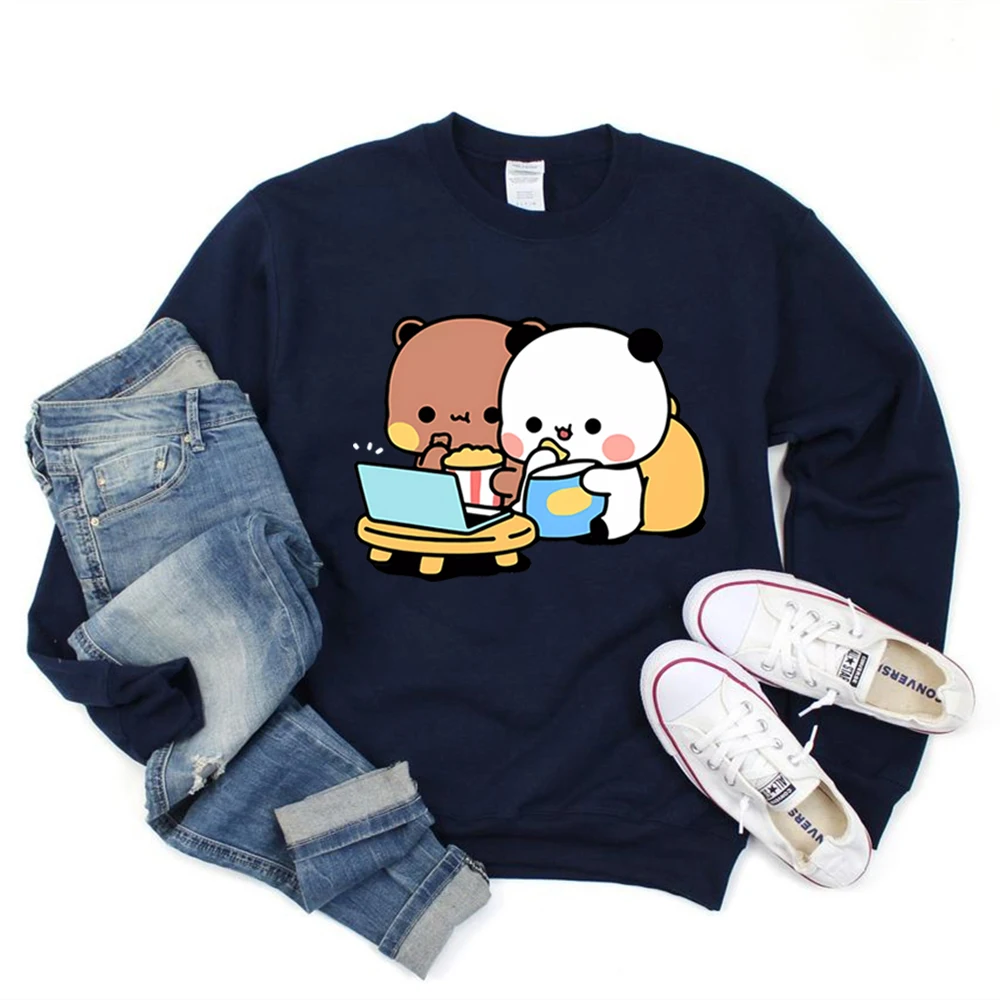 Cute Bubu and Dudu Sweatshirt Cartoon Panda Bear Bubu and Dudu Graphic Hoodie Women/Men Tops Kawaii Printed Harajuku Sweatshirts - Image 7