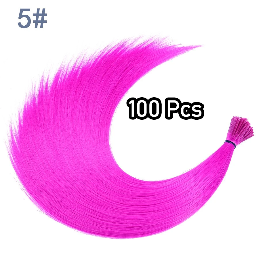 48Pcs Women's Colorful Synthetic Hair Extensions Set 38 Colors Tinsel Wig 26 Colors Feather Extensions Tool Kit for Hairdressing - Image 16