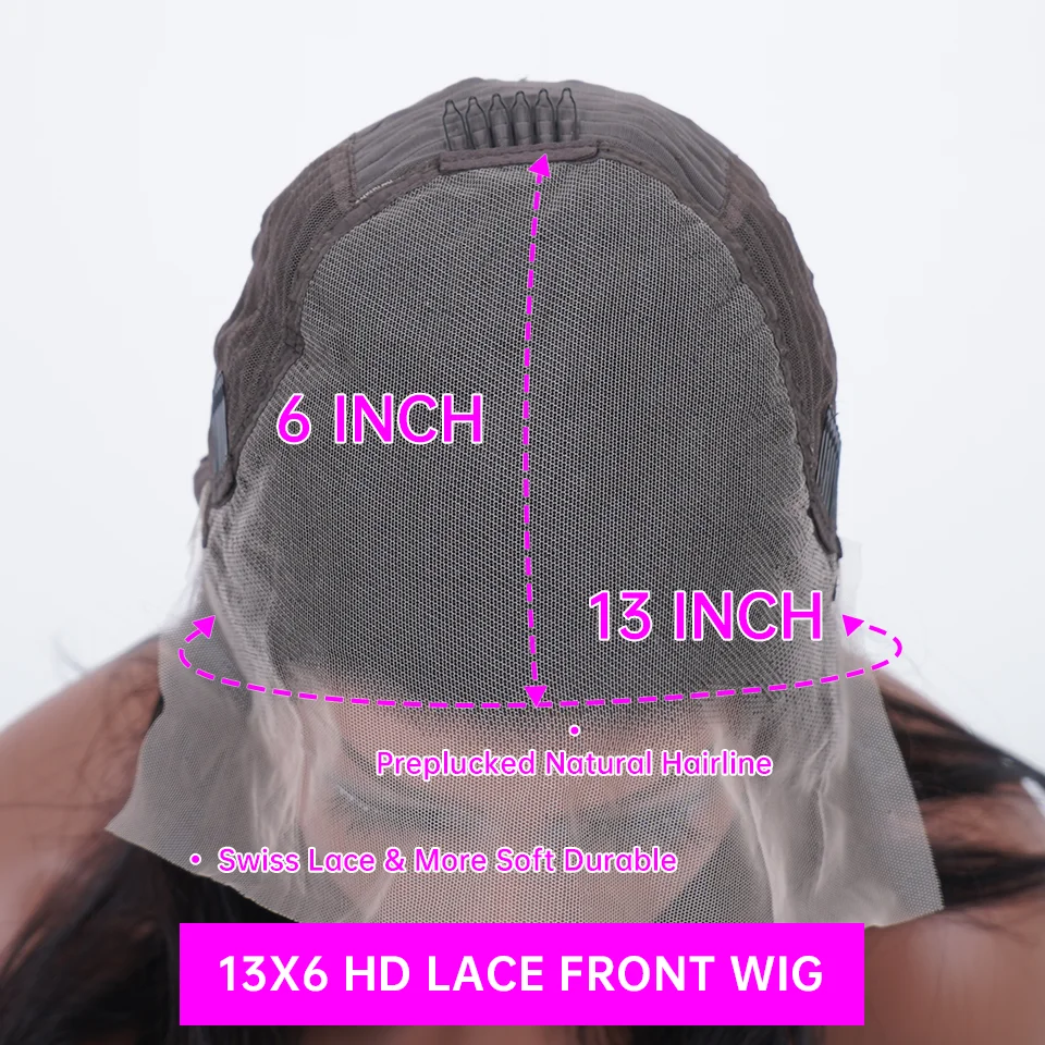 46 Inch HD 13x6 Loose Deep Wave Lace Frontal Human Hair Wig Brazilian 13x4 360 Water Curly Lace Front Wigs For Women 200 Density - Image 6