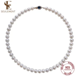 Seulement High-end Artificial Pearl Necklace Beaded Collarbone Choker Necklaces Luxury Classic Jewelry Party Accessories