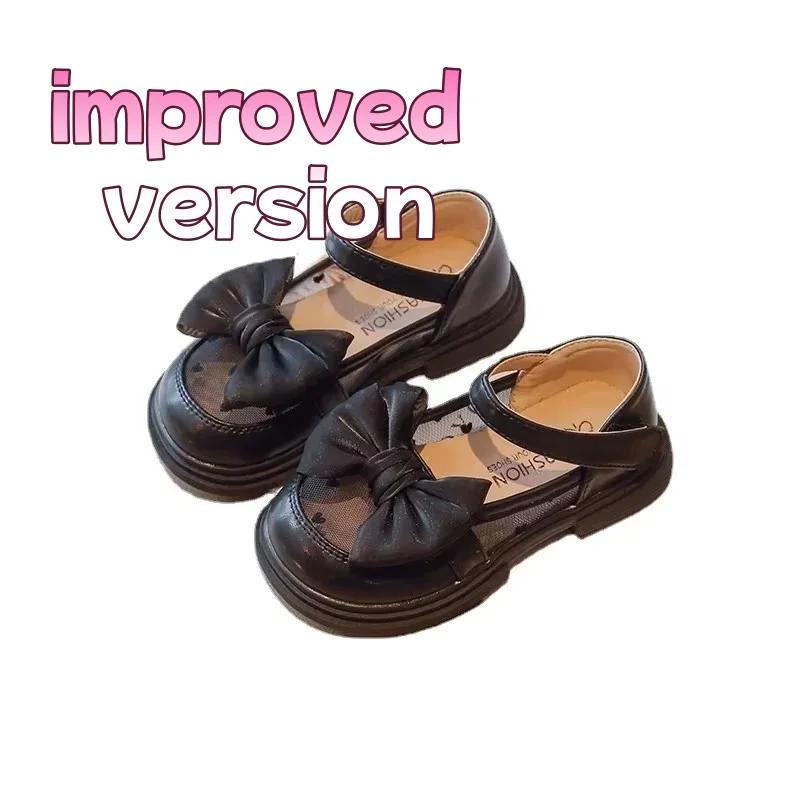Size 23-35 Children Flat Shoes Lace Girls Princess Shoes with Bow Spring Autumn Summer Wedding Small Leather Shoes - Image 7