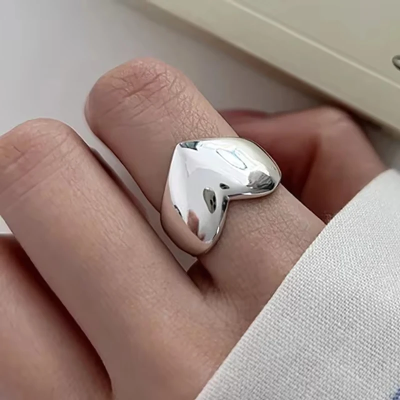 VENTFILLE 925 Sterling Silver Wave Ring – Adjustable Irregular Golden Stackable Band - Image 69