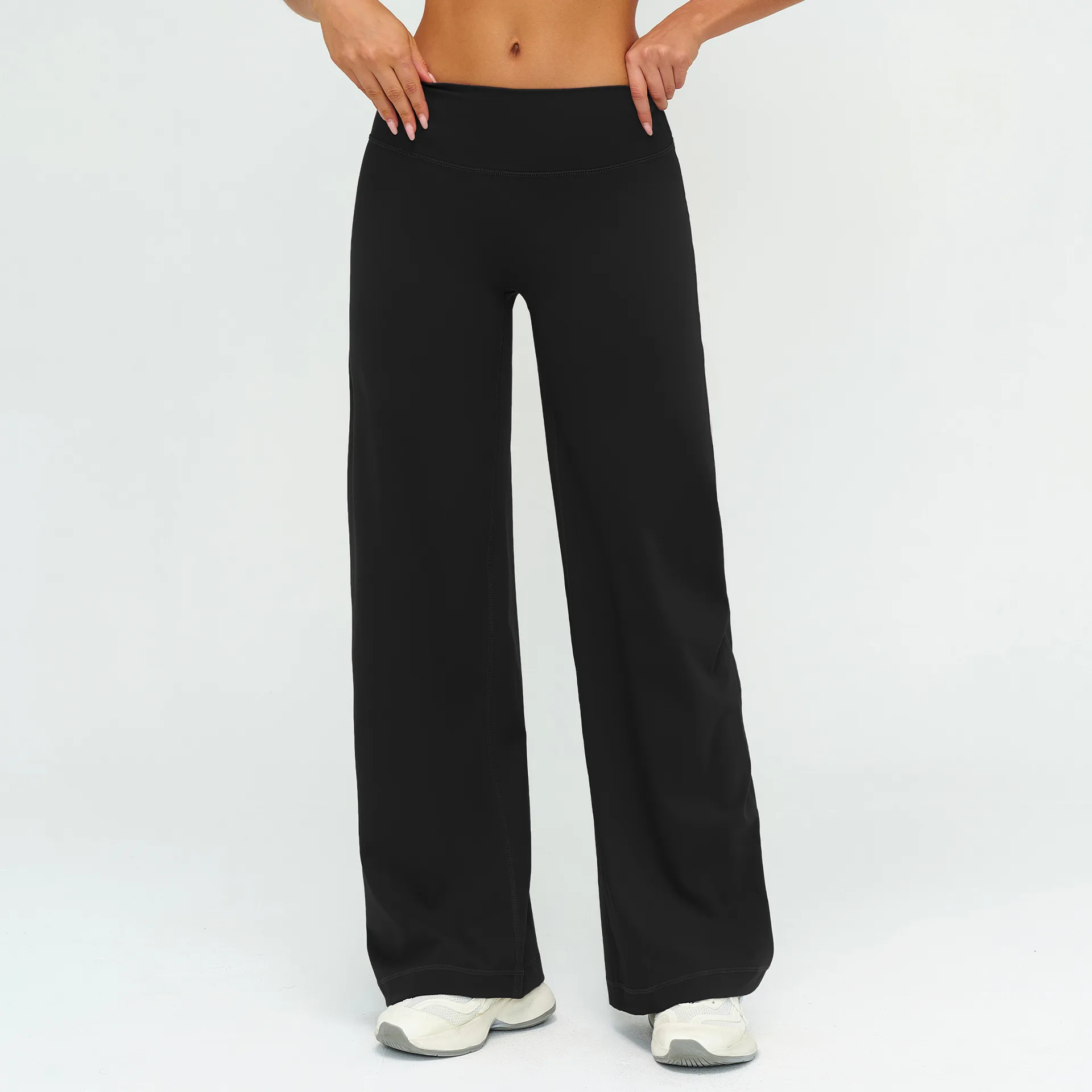 Summer Yoga Pants Women's High Waist Sports Flared Pants Fitness Wide-Leg Pants Athletic Wear Running Workout Flared Trousers - Image 8