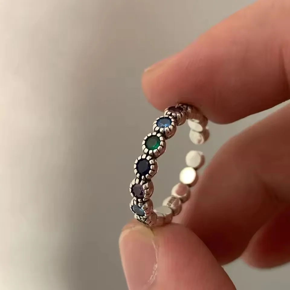 VENTFILLE 925 Sterling Silver Wave Ring – Adjustable Irregular Golden Stackable Band - Image 48