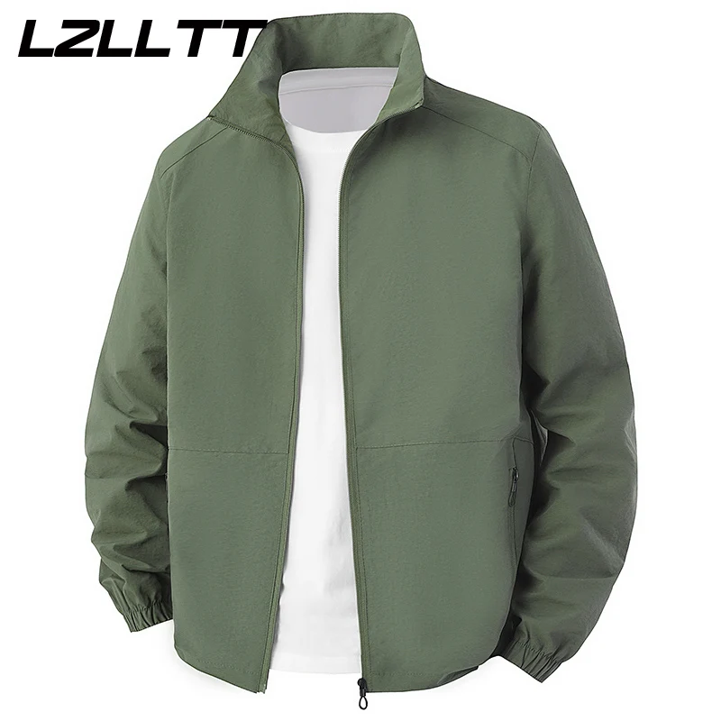 Spring Men Waterproof Jackets Mens Windproof Casual Jackets Coats Autumn Mens Fashion Outdoor Jackets Windbreaker Male LZLLTT