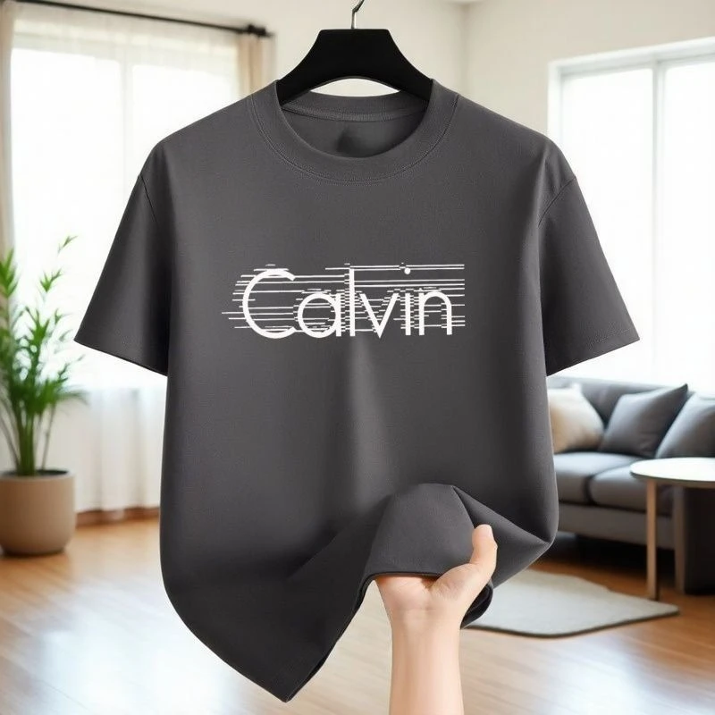 American Casual Men's Loose Cotton Short-Sleeve T-Shirt – Versatile Sports Half-Sleeve Top - Image 2