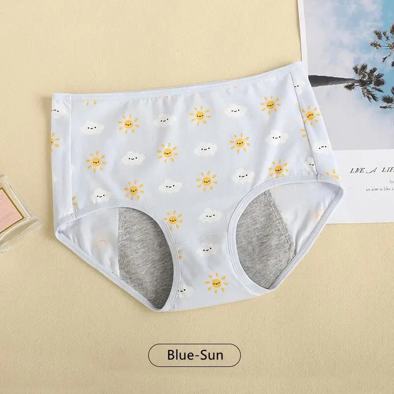 Cute Cartoon Print Girls Physiological Pants Breathable Cotton Menstrual Pants Leak-Proof Menstrual Safety Hygiene Briefs Bragas - Image 13