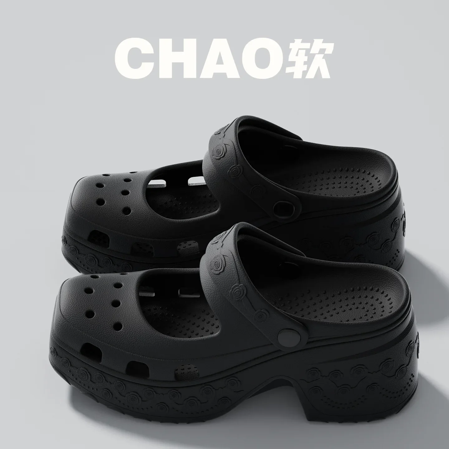 2026 Summer Chunky Heels Sandals for Women Fashion Closed Toe Platform Clogs Shoes Woman Thick Sole Anti Slip Fashion Slippers
