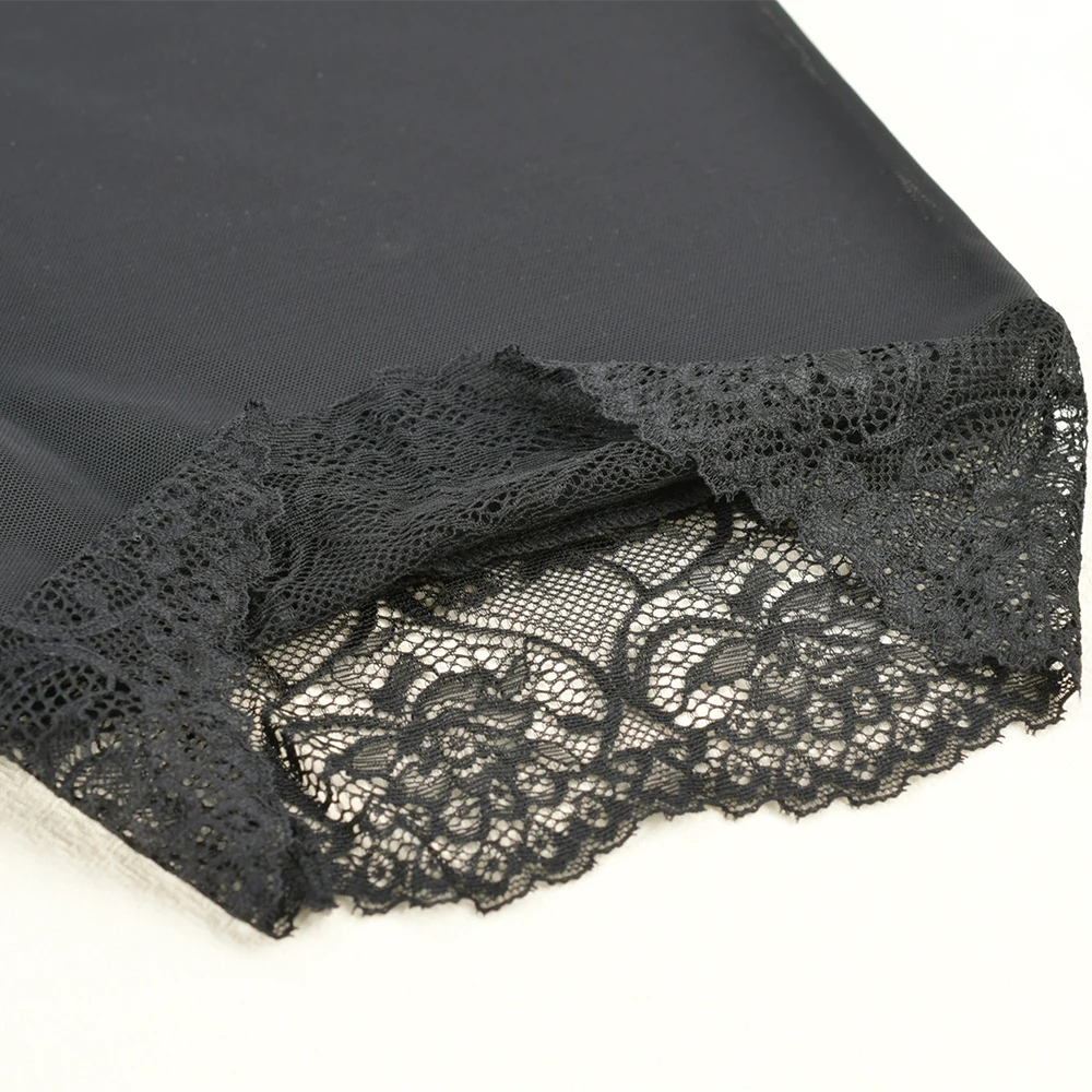 1PC Sheer Women's Safety Pants Summer Lightweight Lace Mesh Under Sexy High Waist Shorts Plus Size No Trace Seductive Leggings - Image 3