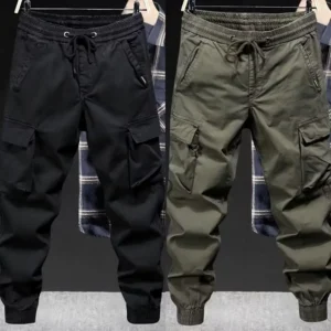 Cargo Pants Men Jogging Casual Pants Cotton Full Length Military Mens Streetwear Mens Work Tracksuit Trousers Plus Size