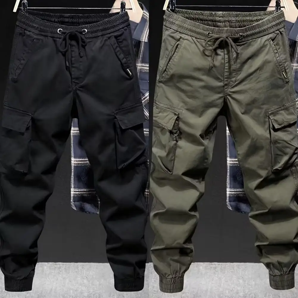 Cargo Pants Men Jogging Casual Pants Cotton Full Length Military Mens Streetwear Mens Work Tracksuit Trousers Plus Size