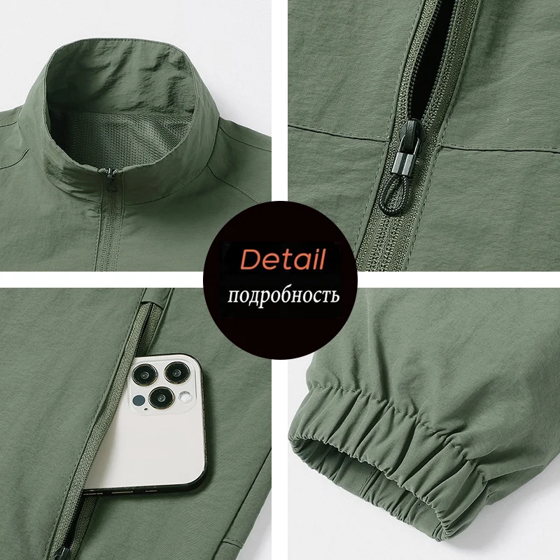 Spring Men Waterproof Jackets Mens Windproof Casual Jackets Coats Autumn Mens Fashion Outdoor Jackets Windbreaker Male LZLLTT - Image 6