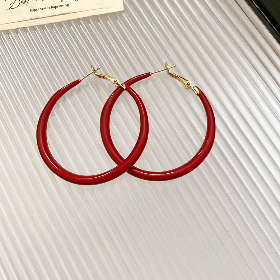 Shiny Big Circel Cross Hoop Earrings for Women Exquisite Rhinestones Ear Buckles Earrings High-end Geometric Ear Rings Jewelry - Image 14