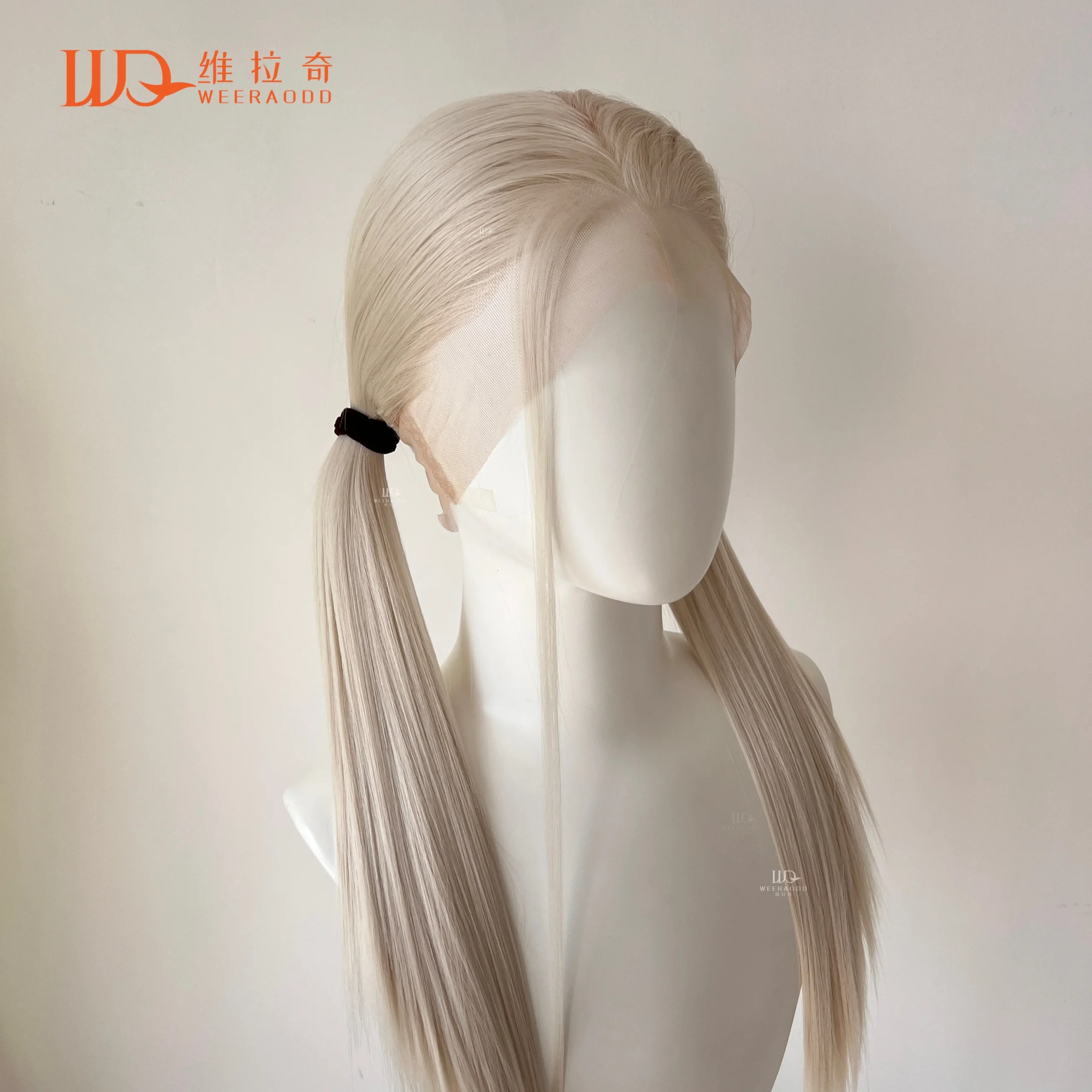 Light Blonde Color Synthetic Full Lace Wigs for Black Women Heat Resistant 26 Inch Long Straight Full Hand Tied Free Part 150% - Image 7