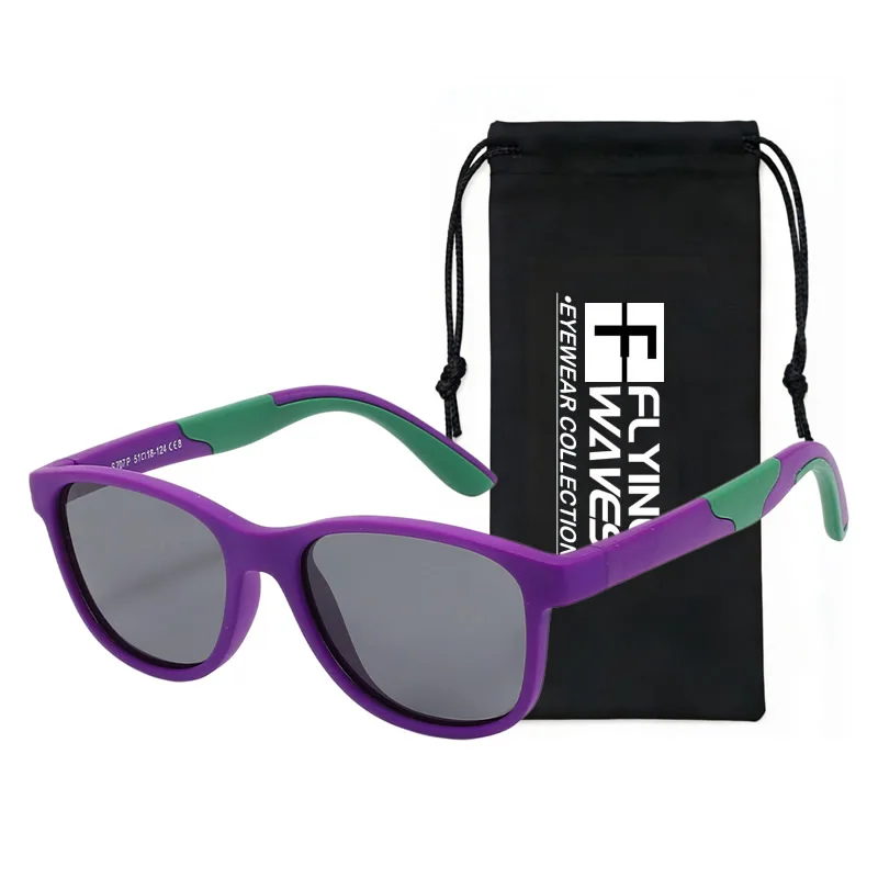 Kids Polarized Sunglasses UV400 Flexible TPEE Frame Boys Girls Sports Cycling Hiking Beach Travel Sun Shades Windproof Eyeglass - Image 7