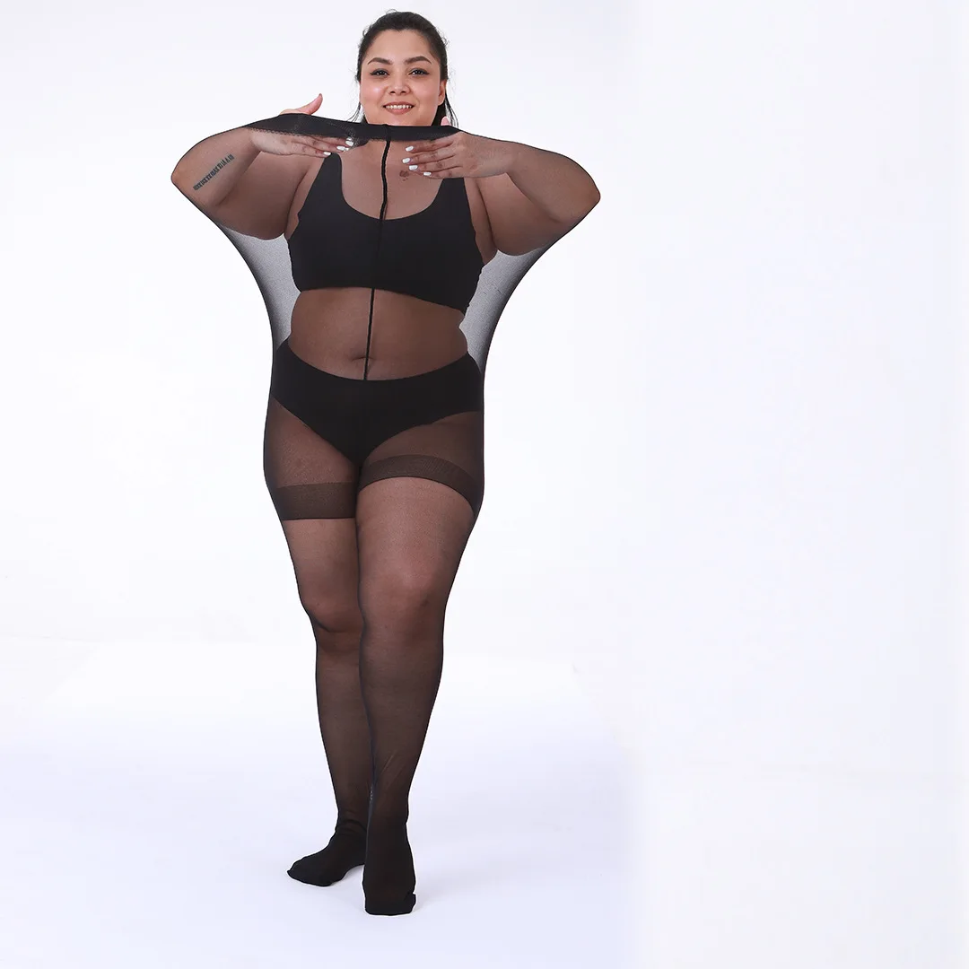 Plus Size Pantyhose Tights 20D Sheer Women Ultra-thin Stockings Jumbo Big Size 5XL 6XL 7XL 8XL Medias De Mujer De Talle Grande - Image 4