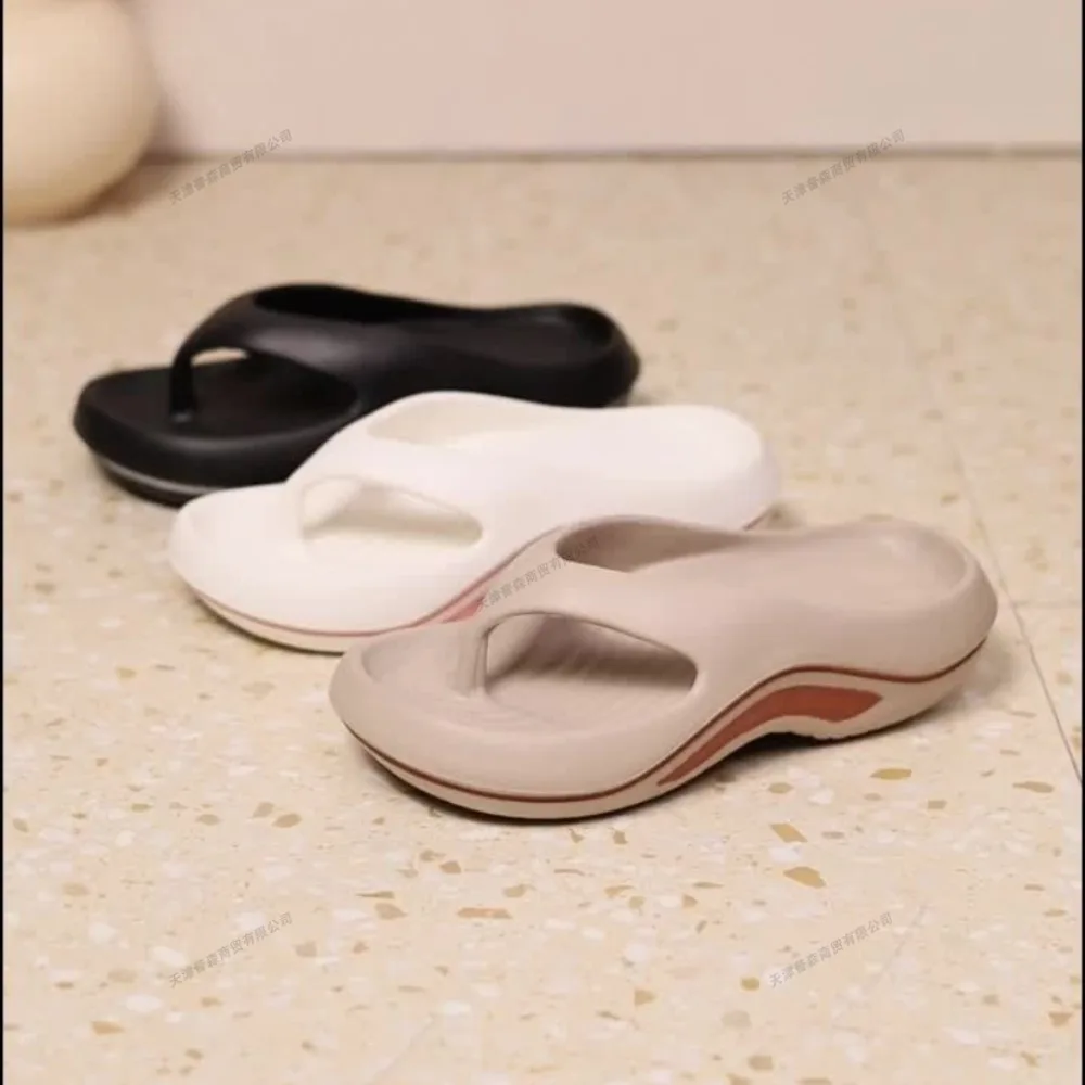 Women Stylish EVA Flip-Flops Comfortable Soft Anti-Slip Anti-Odor Fashionable Versatile for Beach Summer Casual Wear Beach Shoes - Image 5
