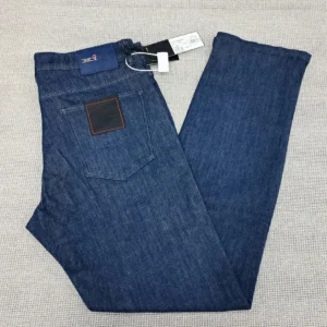 OECHSLI Jeans Thin Cotton Men 2025 Spring Summer new middle-waisted Embroidery comfortable Big size 29-40 Pants