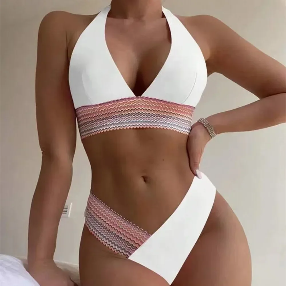 2026 Sexy High-Waist Thong Bikini Set – Women's Halter Brazilian Swimwear & Bathing Suit - Image 9