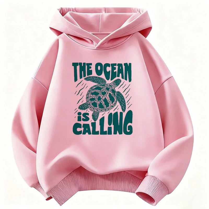 Fashion Sea Turtle Girls Hooded Kids Design Children's Sweatshirt Cute Hoody for Boys Girls Casual Hoodies for Spring - Image 8