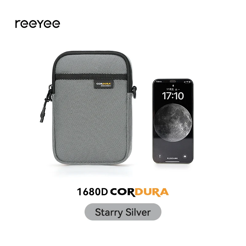 ReeYee Waterproof Crossbody Phone Bag, 1L Compact Lightweight Sling Pack, Durable Cordura Anti-Scuff Shoulder Handbag - Image 7