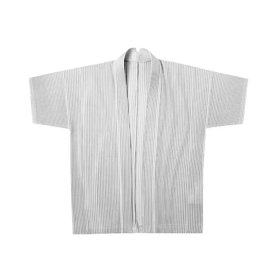 Miyake Pleated Short Sleeve Jacket Plisse Men's Taoist Robe 2026 Spring Autumn New Season Loose Plus Size Fold Coat Personality - Image 9