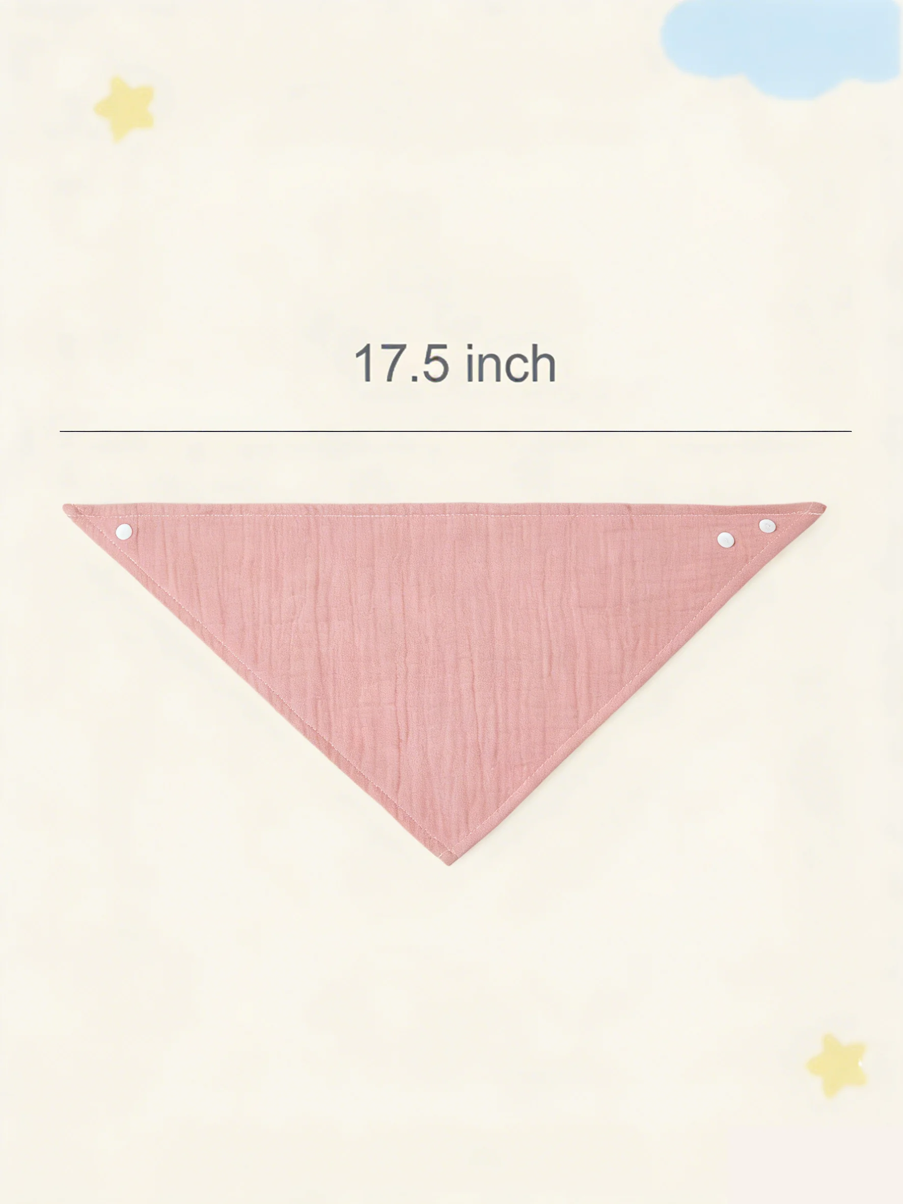 4pcs Baby Plain Bandana Bib - Image 5