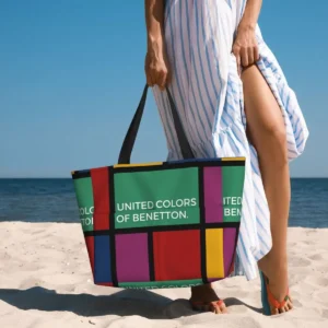 United Colors Of Benetton Beach Tote Bag Sport Gym Yoga Duffle Large Tote Bag Women Travel Bag Fitness bag