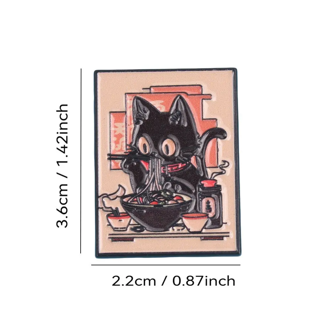 Cute and Quirky Cat Brooches: Dark and Whimsical Metal Pins for Clothing, Bags, and Unique Accessories - Image 22